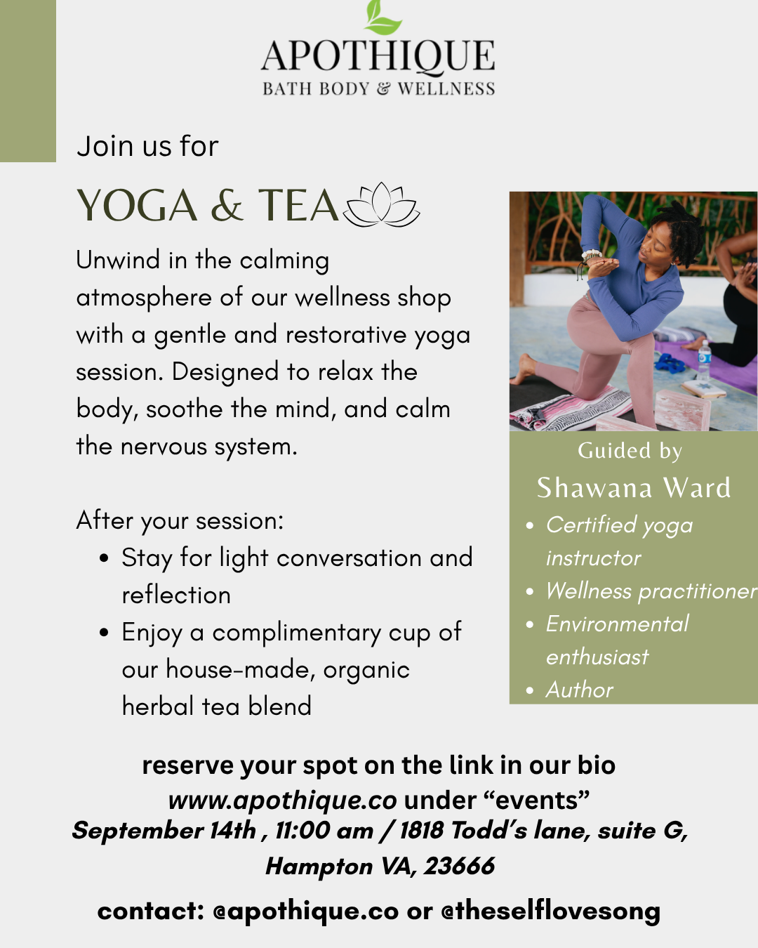 Restorative Yoga Class